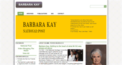 Desktop Screenshot of barbarakay.ca